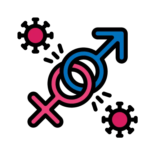 male and female sex symbol