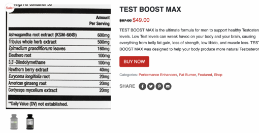 test boost max