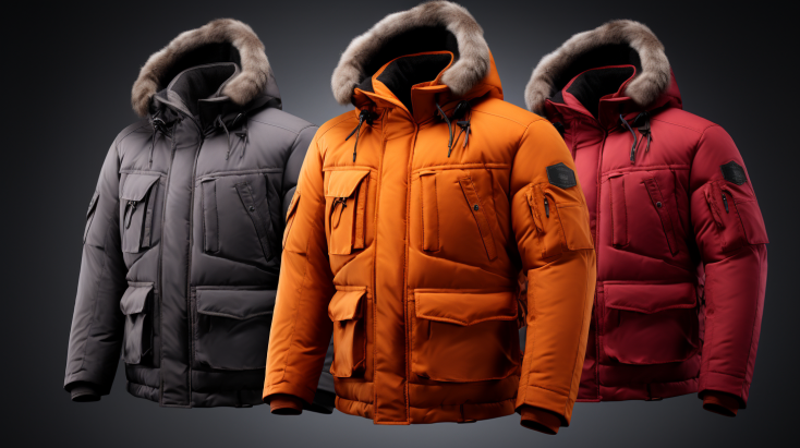 Multiple winter jackets for men