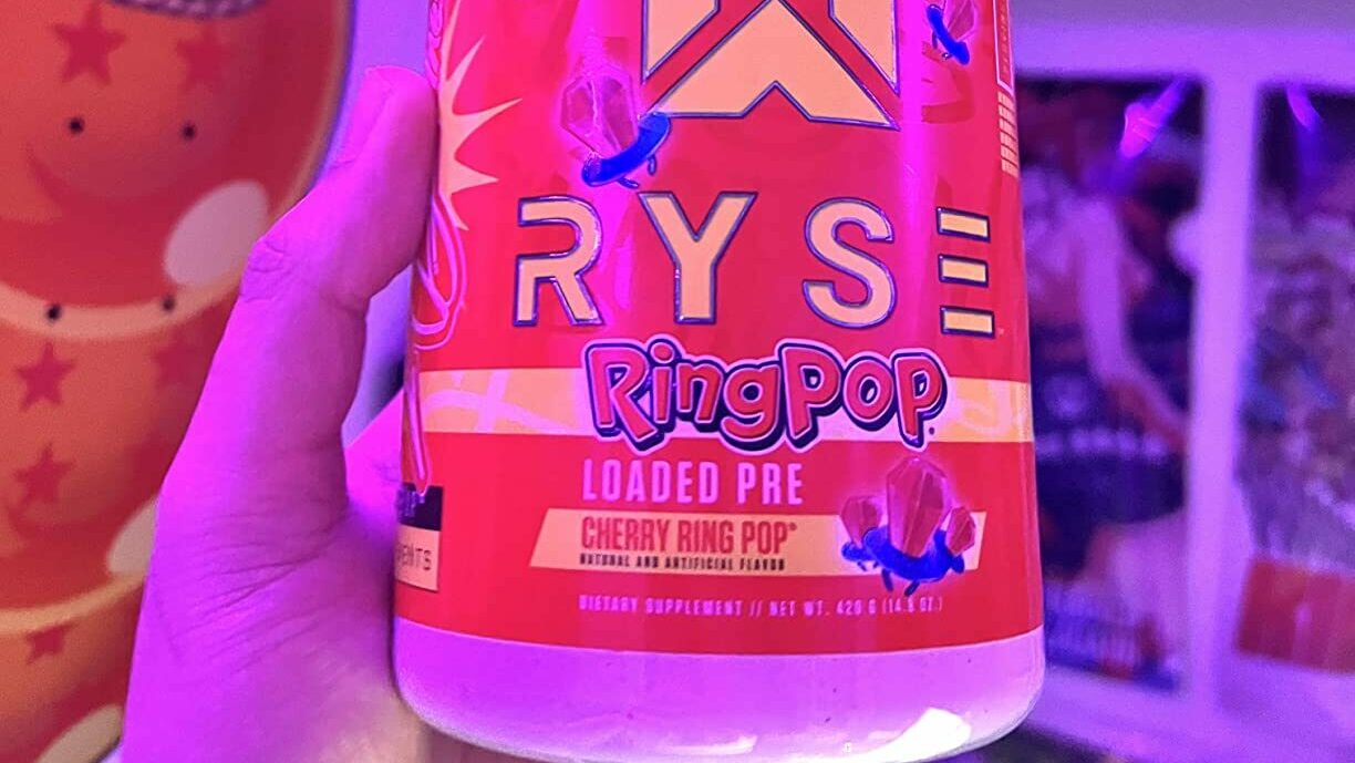 Ryse pre workout cherry ringpop flavor