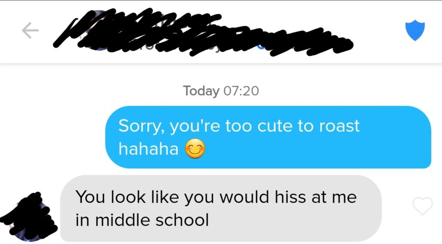 A SIMP on tinder getting rejected