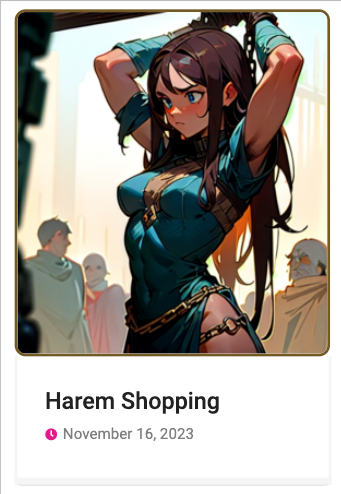 Muah card: Harem Shopping