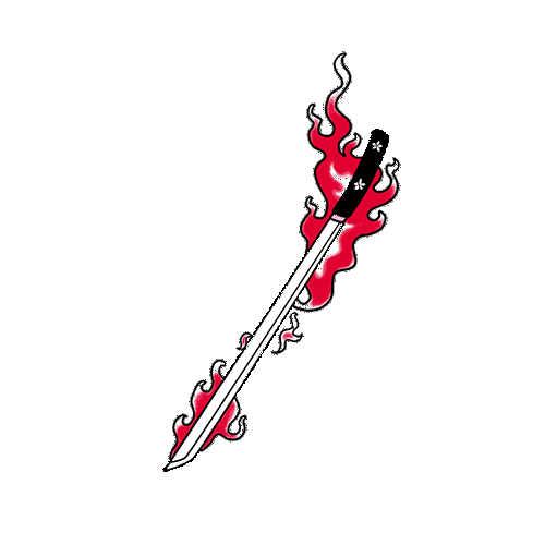 Sword on fire
