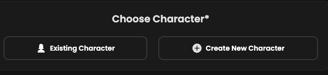choose character button on candy ai's image generator