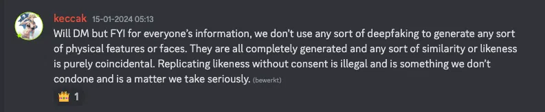 Nectar AI responding to customer complaint in the discord community