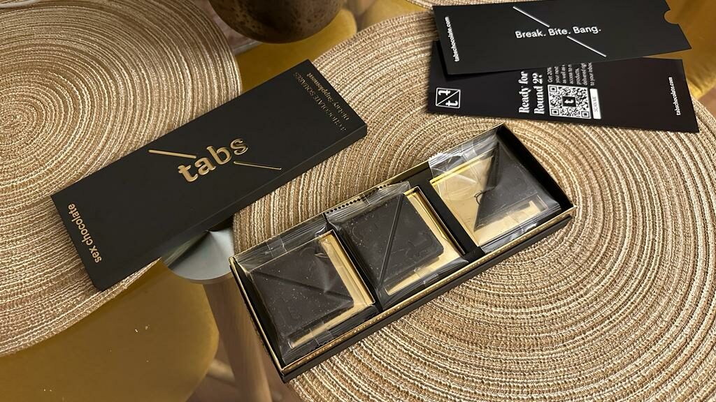 a box of tabs sex chocolate