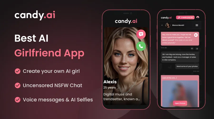 Candy AI banner: best ai girlfriend app 2024